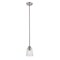 Z-Lite Bohin 1 Light Mini Pendant, Brushed Nickel And Clear Seedy 464MP-BN - alternate 4